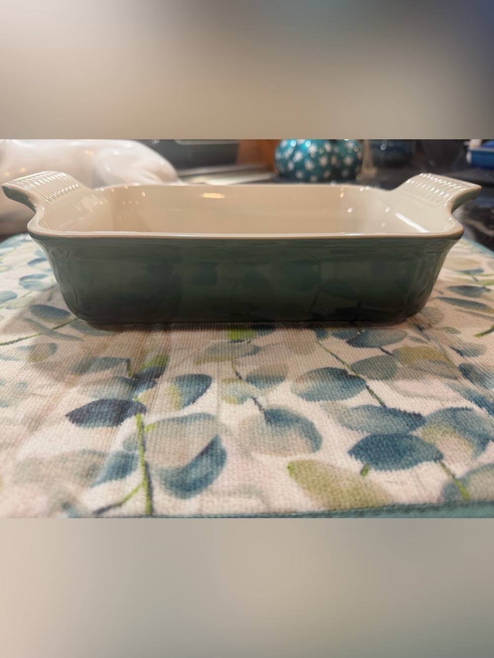NEW Le Creuset Heritage Rectangular Baker Dish – 2.5 Qt / 26cm – Artichaut